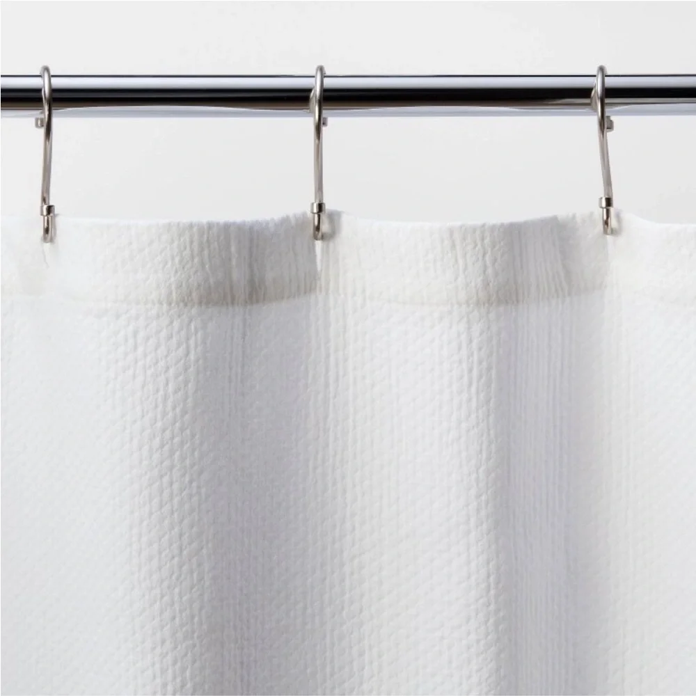 THRESHOLD NEW diamond matelasse shower curtain -white